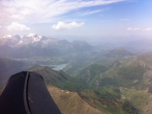 lac du Sautet sur fond d'Obiou