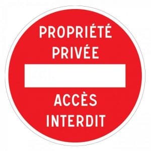 panneau-sens-interdit-propriete-privee-acces-interdit-iz-4010